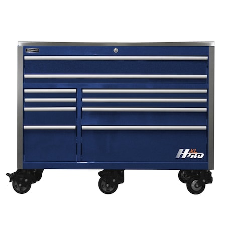 Homak HXL 60in Roller Cabinet  w/SS Top - Blue HX04060112
